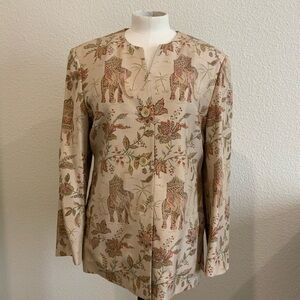Talbots silk jacket